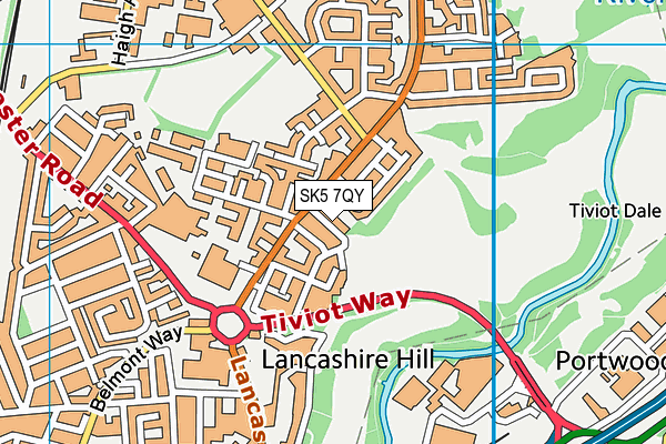 SK5 7QY map - OS VectorMap District (Ordnance Survey) SK5 7QY map - OS VectorMap District (Ordnance Survey)