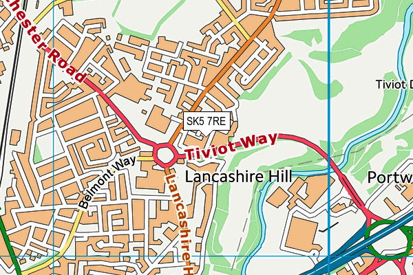 SK5 7RE map - OS VectorMap District (Ordnance Survey) SK5 7RE map - OS VectorMap District (Ordnance Survey)