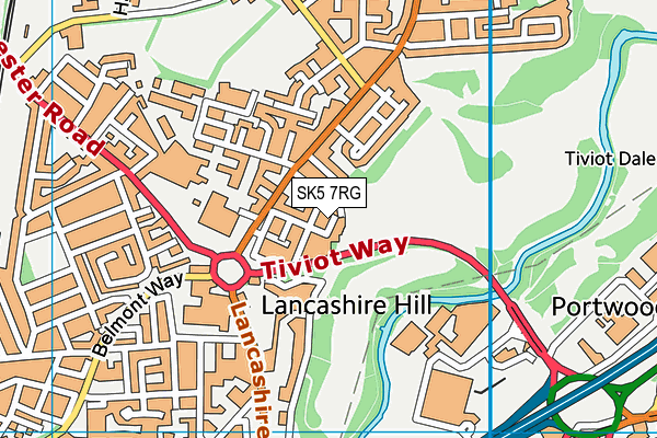SK5 7RG map - OS VectorMap District (Ordnance Survey) SK5 7RG map - OS VectorMap District (Ordnance Survey)