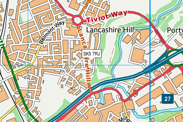 SK5 7RJ map - OS VectorMap District (Ordnance Survey) SK5 7RJ map - OS VectorMap District (Ordnance Survey)