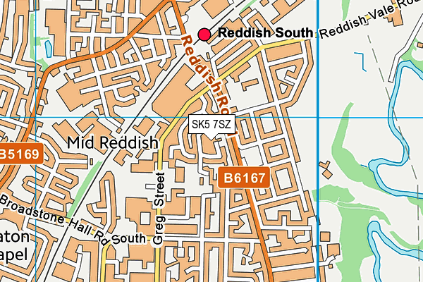 SK5 7SZ map - OS VectorMap District (Ordnance Survey) SK5 7SZ map - OS VectorMap District (Ordnance Survey)