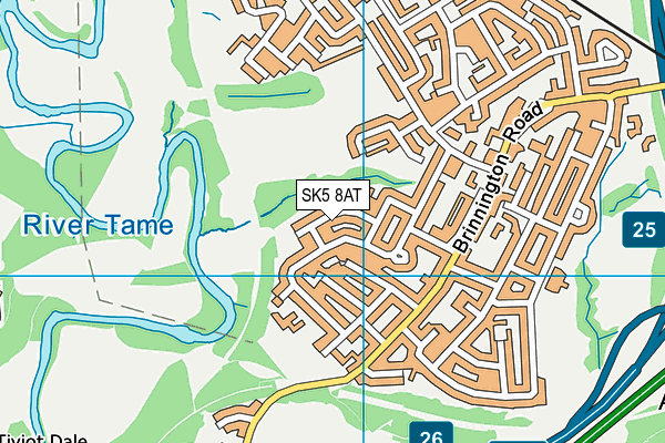 SK5 8AT map - OS VectorMap District (Ordnance Survey) SK5 8AT map - OS VectorMap District (Ordnance Survey)