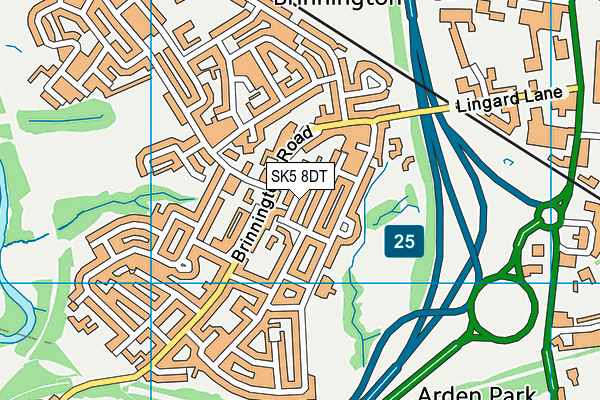 SK5 8DT map - OS VectorMap District (Ordnance Survey) SK5 8DT map - OS VectorMap District (Ordnance Survey)