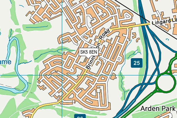 SK5 8EN map - OS VectorMap District (Ordnance Survey) SK5 8EN map - OS VectorMap District (Ordnance Survey)