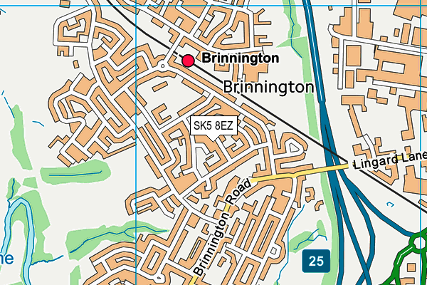SK5 8EZ map - OS VectorMap District (Ordnance Survey) SK5 8EZ map - OS VectorMap District (Ordnance Survey)