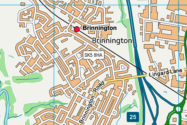SK5 8HA map - OS VectorMap District (Ordnance Survey) SK5 8HA map - OS VectorMap District (Ordnance Survey)