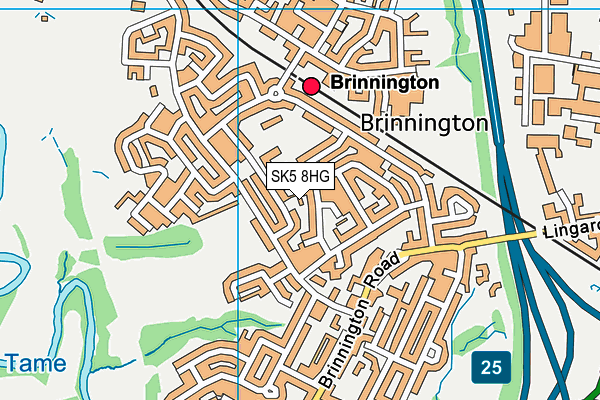 SK5 8HG map - OS VectorMap District (Ordnance Survey) SK5 8HG map - OS VectorMap District (Ordnance Survey)