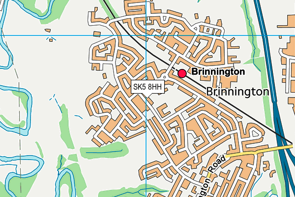 SK5 8HH map - OS VectorMap District (Ordnance Survey) SK5 8HH map - OS VectorMap District (Ordnance Survey)