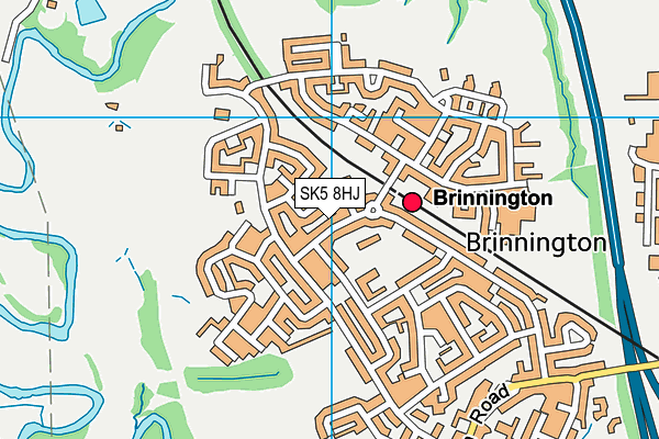 SK5 8HJ map - OS VectorMap District (Ordnance Survey) SK5 8HJ map - OS VectorMap District (Ordnance Survey)
