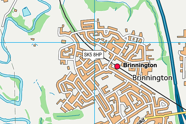 SK5 8HP map - OS VectorMap District (Ordnance Survey) SK5 8HP map - OS VectorMap District (Ordnance Survey)