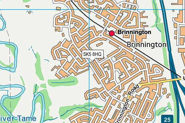 SK5 8HQ map - OS VectorMap District (Ordnance Survey) SK5 8HQ map - OS VectorMap District (Ordnance Survey)