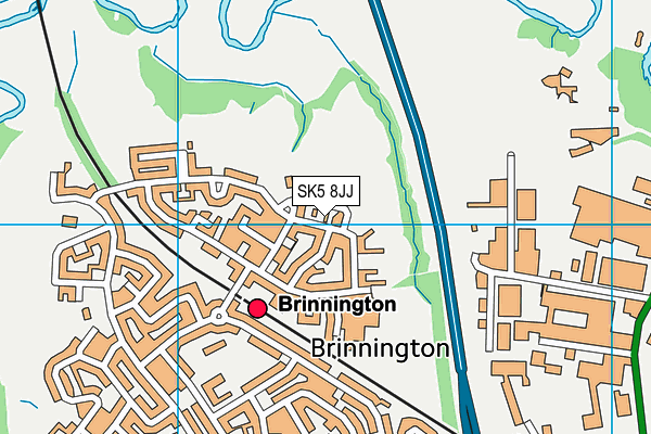 SK5 8JJ map - OS VectorMap District (Ordnance Survey) SK5 8JJ map - OS VectorMap District (Ordnance Survey)