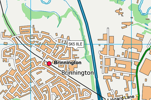 SK5 8LE map - OS VectorMap District (Ordnance Survey) SK5 8LE map - OS VectorMap District (Ordnance Survey)