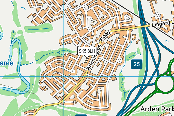 SK5 8LH map - OS VectorMap District (Ordnance Survey) SK5 8LH map - OS VectorMap District (Ordnance Survey)