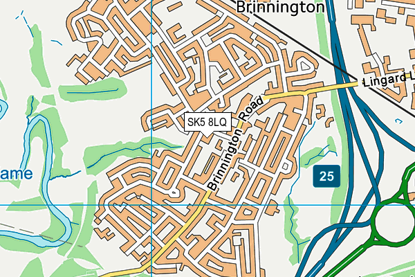 SK5 8LQ map - OS VectorMap District (Ordnance Survey) SK5 8LQ map - OS VectorMap District (Ordnance Survey)