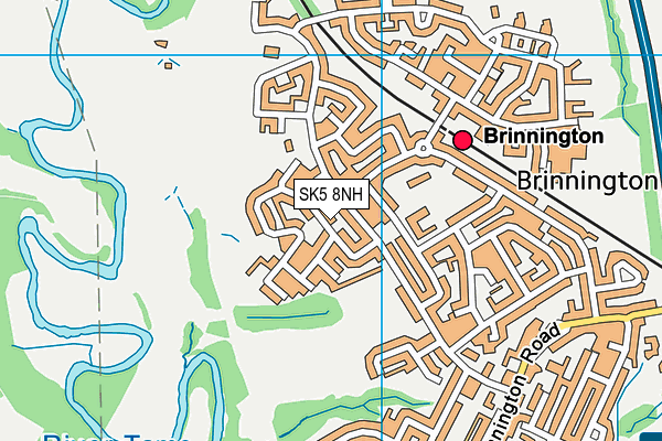 SK5 8NH map - OS VectorMap District (Ordnance Survey) SK5 8NH map - OS VectorMap District (Ordnance Survey)