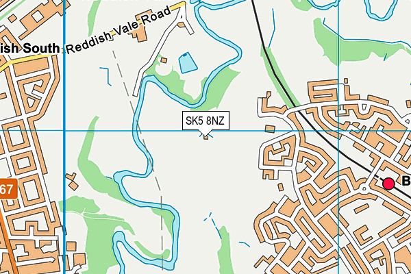SK5 8NZ map - OS VectorMap District (Ordnance Survey) SK5 8NZ map - OS VectorMap District (Ordnance Survey)