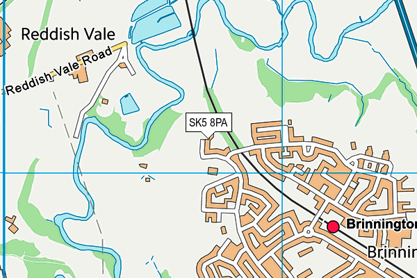 SK5 8PA map - OS VectorMap District (Ordnance Survey) SK5 8PA map - OS VectorMap District (Ordnance Survey)