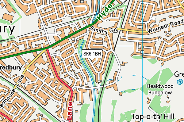 SK6 1BH map - OS VectorMap District (Ordnance Survey) SK6 1BH map - OS VectorMap District (Ordnance Survey)
