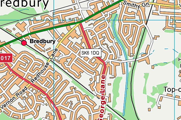 SK6 1DQ map - OS VectorMap District (Ordnance Survey) SK6 1DQ map - OS VectorMap District (Ordnance Survey)