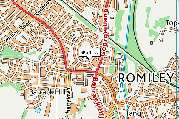 SK6 1DW map - OS VectorMap District (Ordnance Survey) SK6 1DW map - OS VectorMap District (Ordnance Survey)