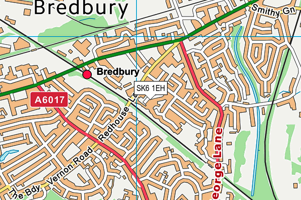 SK6 1EH map - OS VectorMap District (Ordnance Survey) SK6 1EH map - OS VectorMap District (Ordnance Survey)