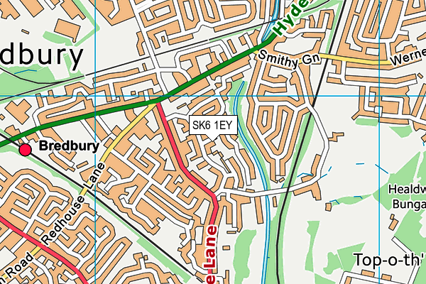 SK6 1EY map - OS VectorMap District (Ordnance Survey) SK6 1EY map - OS VectorMap District (Ordnance Survey)