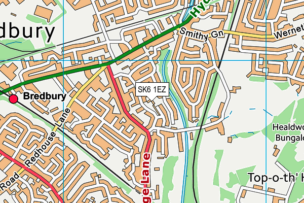 SK6 1EZ map - OS VectorMap District (Ordnance Survey) SK6 1EZ map - OS VectorMap District (Ordnance Survey)
