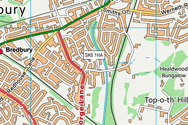 SK6 1HA map - OS VectorMap District (Ordnance Survey) SK6 1HA map - OS VectorMap District (Ordnance Survey)
