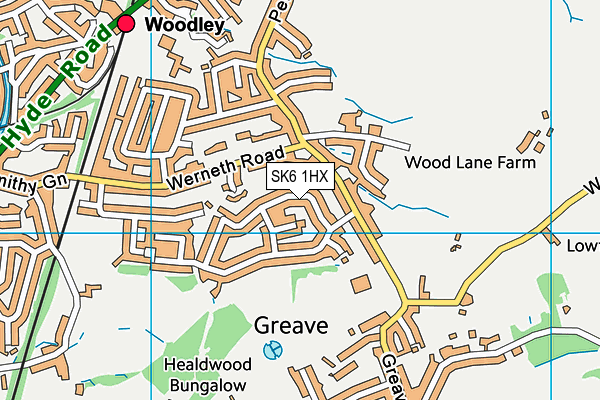 SK6 1HX map - OS VectorMap District (Ordnance Survey) SK6 1HX map - OS VectorMap District (Ordnance Survey)