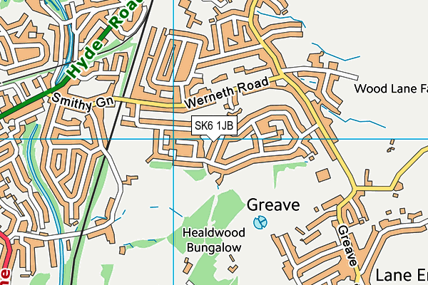 SK6 1JB map - OS VectorMap District (Ordnance Survey) SK6 1JB map - OS VectorMap District (Ordnance Survey)