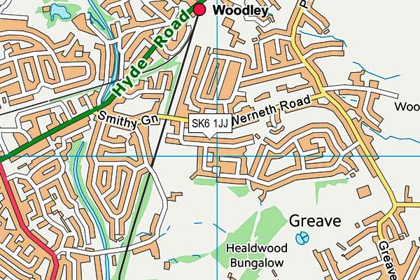 SK6 1JJ map - OS VectorMap District (Ordnance Survey) SK6 1JJ map - OS VectorMap District (Ordnance Survey)
