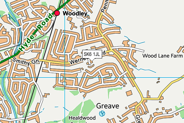 SK6 1JL map - OS VectorMap District (Ordnance Survey) SK6 1JL map - OS VectorMap District (Ordnance Survey)