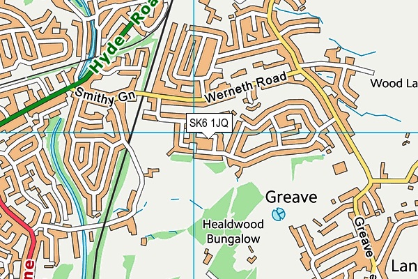SK6 1JQ map - OS VectorMap District (Ordnance Survey)