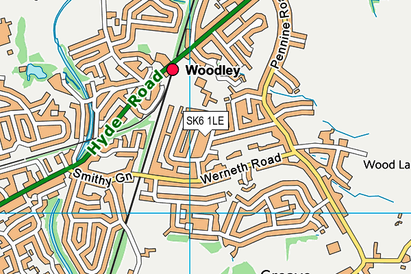 SK6 1LE map - OS VectorMap District (Ordnance Survey) SK6 1LE map - OS VectorMap District (Ordnance Survey)