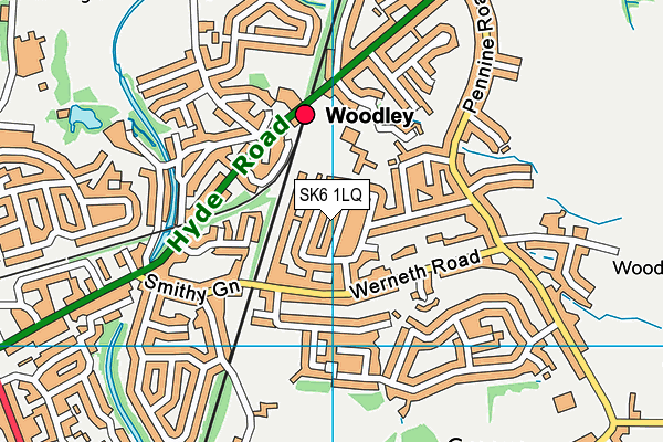 SK6 1LQ map - OS VectorMap District (Ordnance Survey)