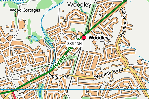 SK6 1NH map - OS VectorMap District (Ordnance Survey) SK6 1NH map - OS VectorMap District (Ordnance Survey)