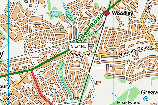SK6 1NQ map - OS VectorMap District (Ordnance Survey)