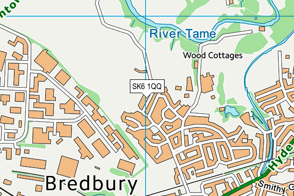 SK6 1QQ map - OS VectorMap District (Ordnance Survey)