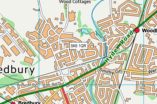 SK6 1QR map - OS VectorMap District (Ordnance Survey) SK6 1QR map - OS VectorMap District (Ordnance Survey)