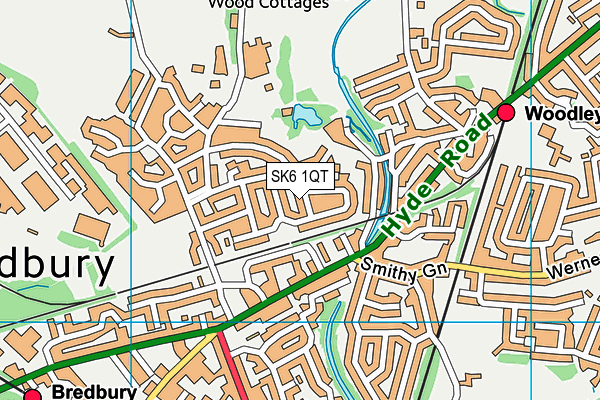 SK6 1QT map - OS VectorMap District (Ordnance Survey) SK6 1QT map - OS VectorMap District (Ordnance Survey)