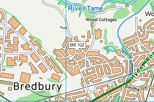 SK6 1QZ map - OS VectorMap District (Ordnance Survey) SK6 1QZ map - OS VectorMap District (Ordnance Survey)