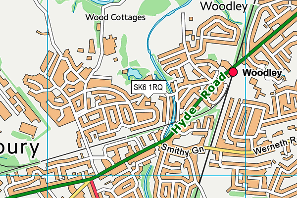 SK6 1RQ map - OS VectorMap District (Ordnance Survey)