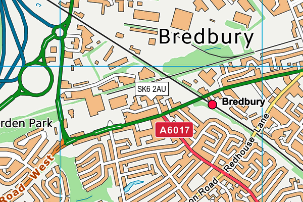 SK6 2AU map - OS VectorMap District (Ordnance Survey) SK6 2AU map - OS VectorMap District (Ordnance Survey)