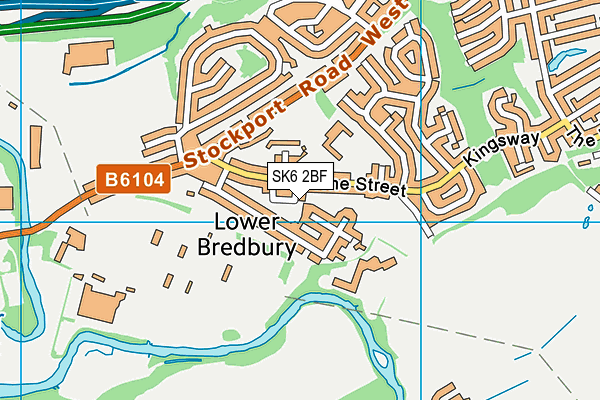 SK6 2BF map - OS VectorMap District (Ordnance Survey) SK6 2BF map - OS VectorMap District (Ordnance Survey)
