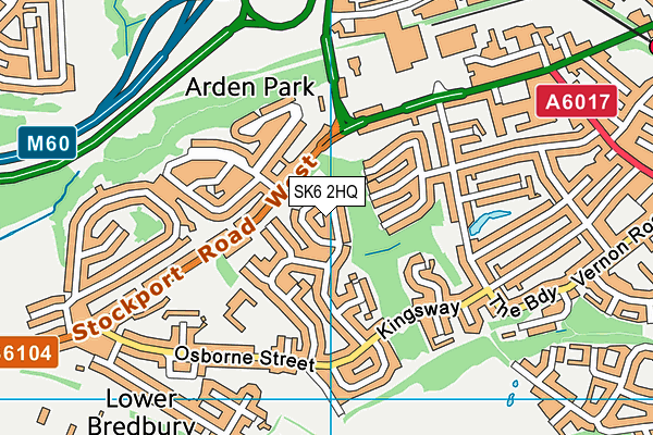 SK6 2HQ map - OS VectorMap District (Ordnance Survey) SK6 2HQ map - OS VectorMap District (Ordnance Survey)