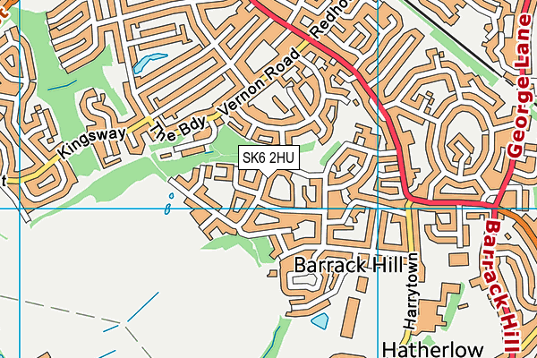 SK6 2HU map - OS VectorMap District (Ordnance Survey) SK6 2HU map - OS VectorMap District (Ordnance Survey)