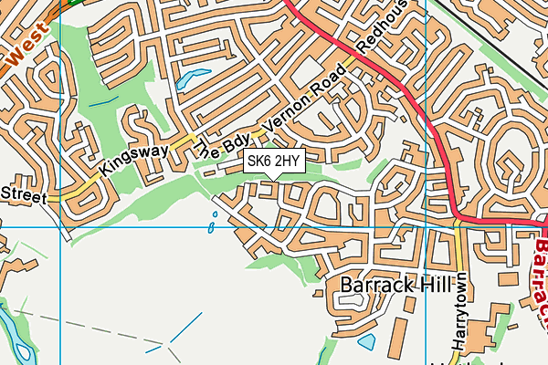 SK6 2HY map - OS VectorMap District (Ordnance Survey) SK6 2HY map - OS VectorMap District (Ordnance Survey)