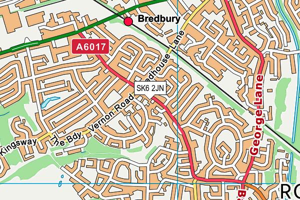 SK6 2JN map - OS VectorMap District (Ordnance Survey)