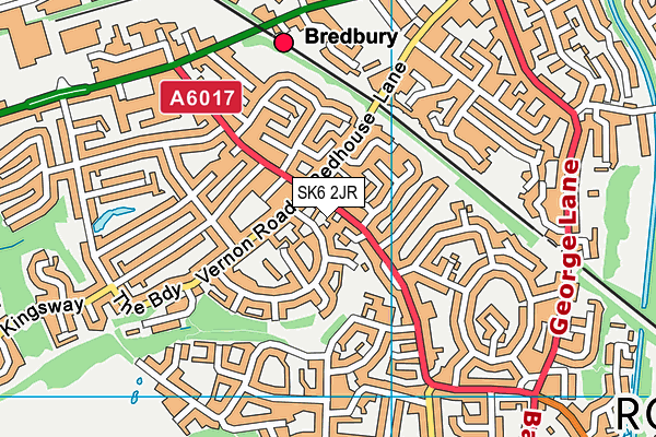 SK6 2JR map - OS VectorMap District (Ordnance Survey) SK6 2JR map - OS VectorMap District (Ordnance Survey)